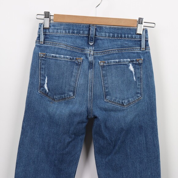 VGC Frame Distressed Skinny le nik jeans - Picture 5 of 8